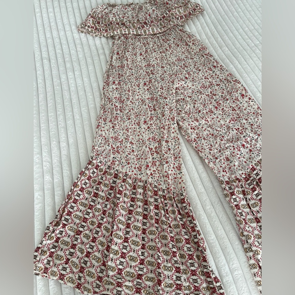 Japna Boho Strapless Smocked Jumpsuit - Picture 4 of 6